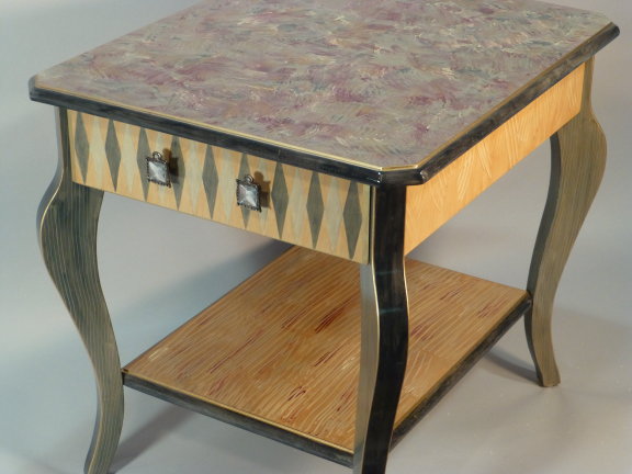 TWO-T-AT-CABET-1-CABRIOLESIDETABLE1MELON-GREYDRAWER-TOP.JPG