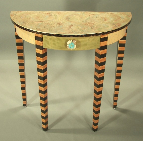 TWO-T-AT-DLHT-4-DEMI-LUNEHALLTABLE4BLUESHELLBIGSTRIPES.jpg