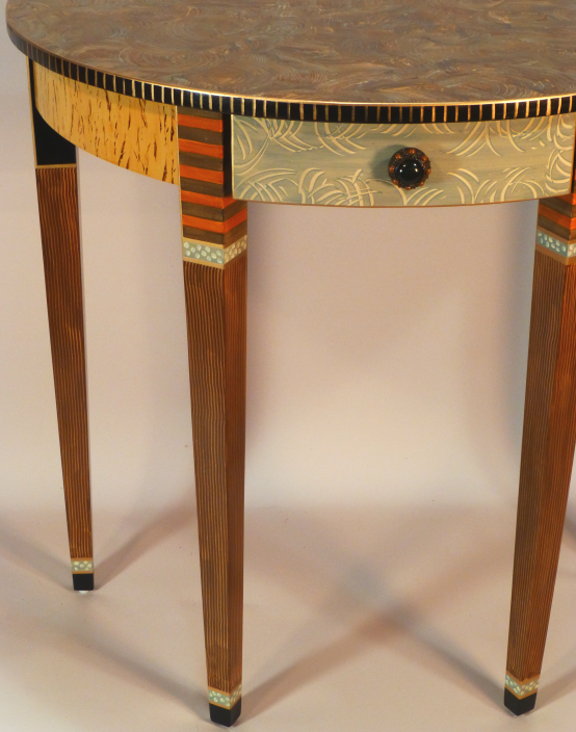 TWO-T-AT-HRT-2-HALFROUNDTABLE2CUSTOMCARAMEL-BLUELEG-DRAWER.JPG